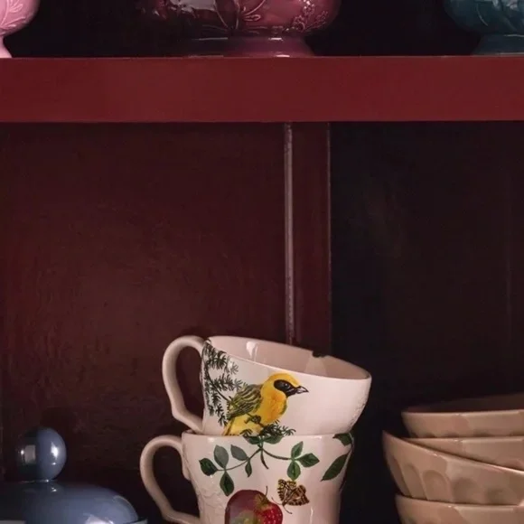 NWT Anthropologie Nathalie Lete Marais Bird Stoneware Mug - Picture 3 of 4